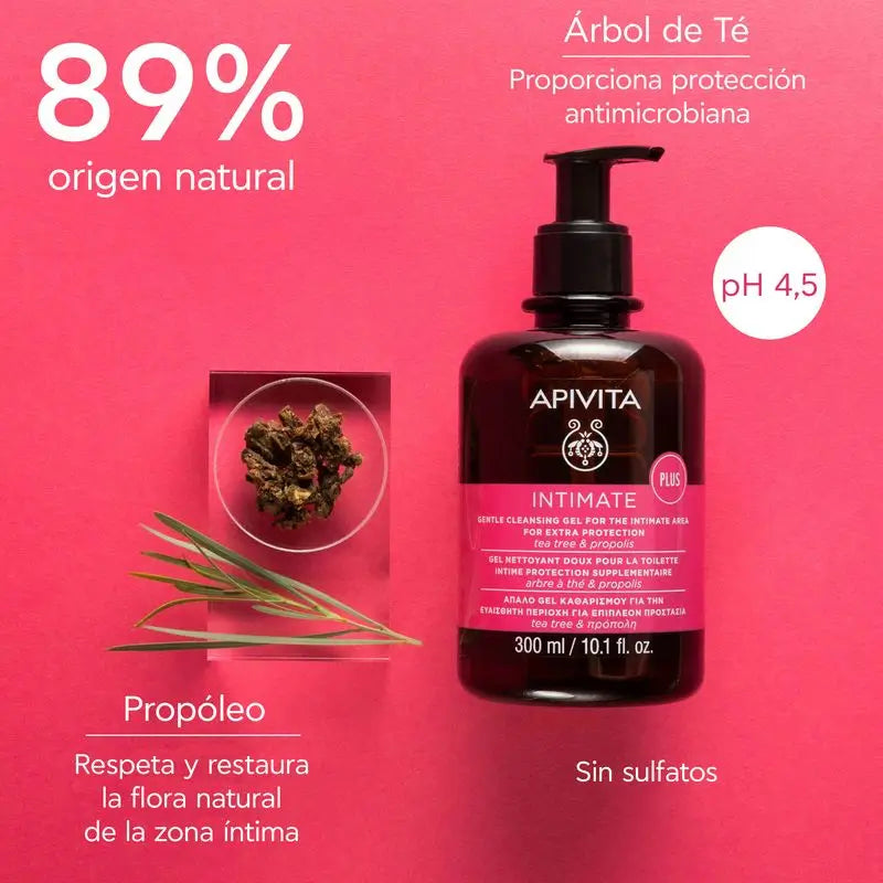 Apivita Intim Lady Sanftes Reinigungsgel mit Aloe & Propolis , 300 ml