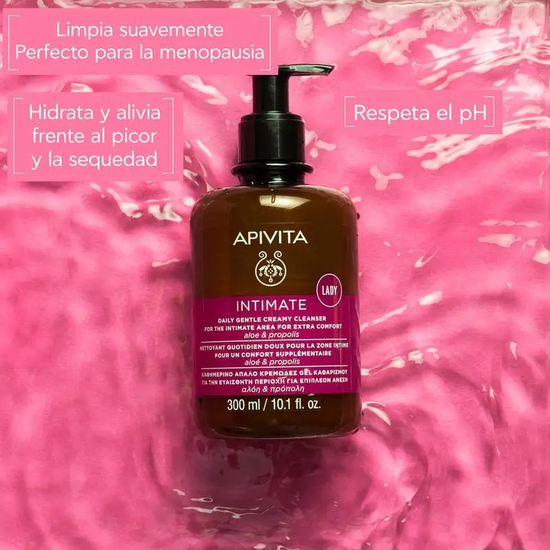 Apivita Intim Sanftes Reinigungsgel Plus mit Teebaum & Propolis , 300 ml