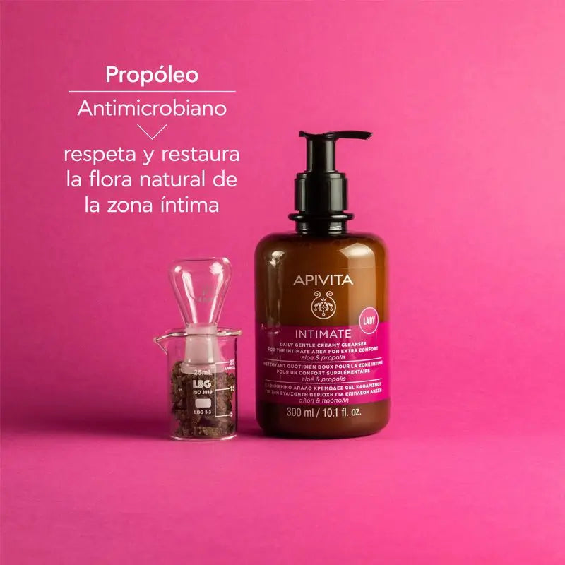 Apivita Intim Sanftes Reinigungsgel Plus mit Teebaum & Propolis , 300 ml