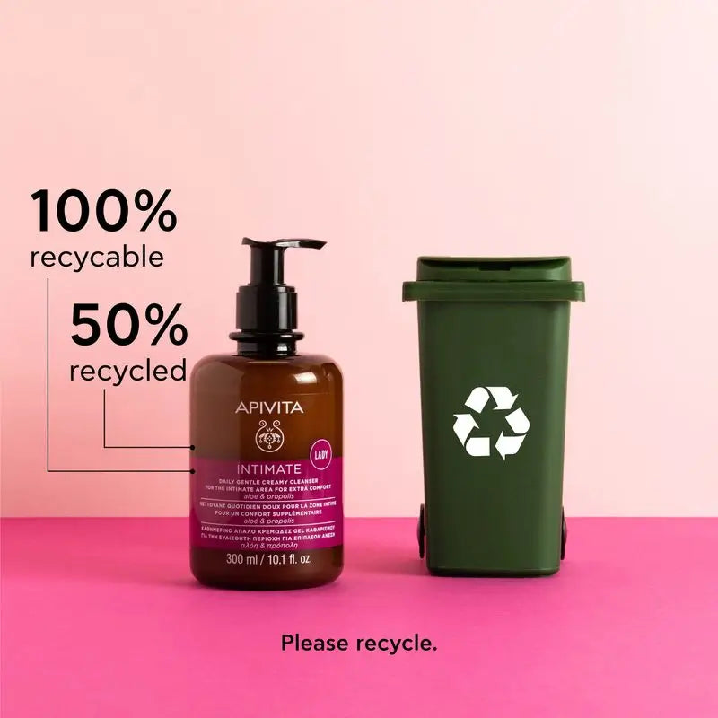 Apivita Intim Sanftes Reinigungsgel Plus mit Teebaum & Propolis , 300 ml