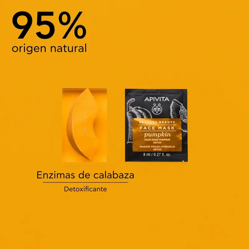 APIVITA Express Beauty Kürbis Detox Gesichtsmaske
