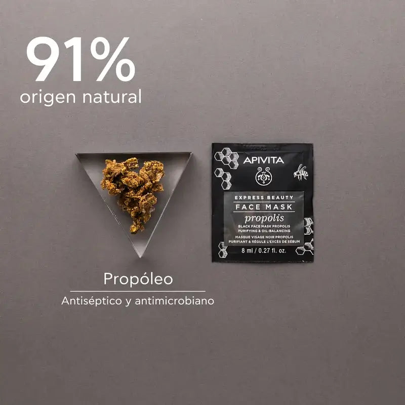 APIVITA Express Schönheitsmaske für fettige junge Haut mit Propolis