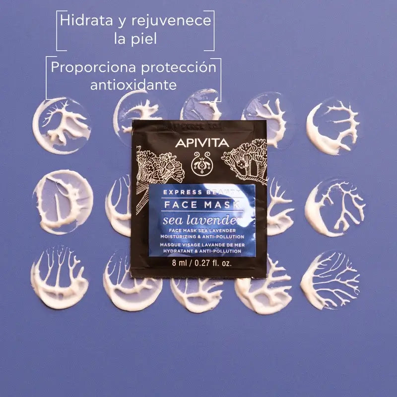 APIVITA Express Beauty Feuchtigkeitsspendende & antioxidative Maske mit Meereslavendel