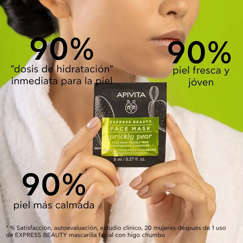 APIVITA Express Beauty Feuchtigkeitsspendende Gesichtsmaske mit Kaktusfeige