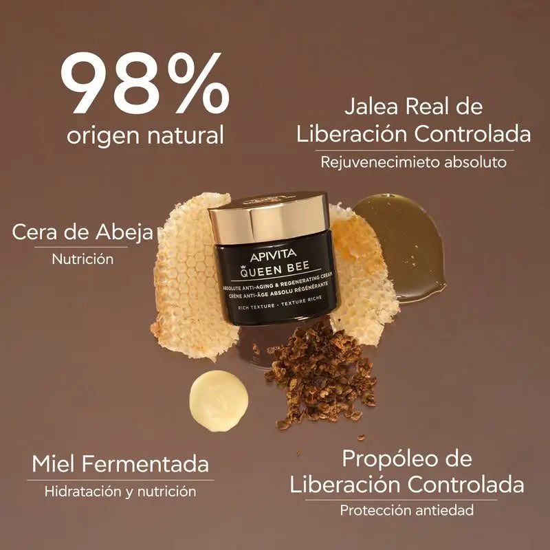 APIVITA Bienenkönigin Regenerierende Anti-Ageing Creme Absolute Rich Texture 50 ml