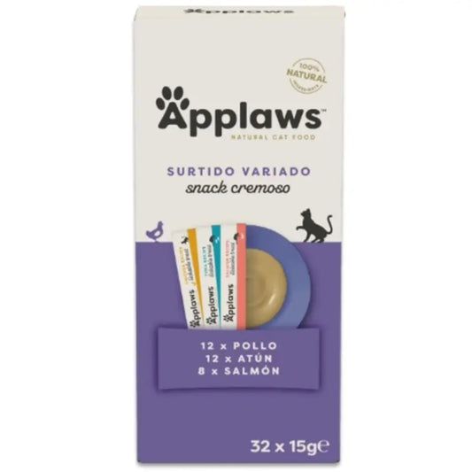 Applaws Katzen-Snack zum Ablecken, gemischte Auswahl, 4 x 8 x 15 g