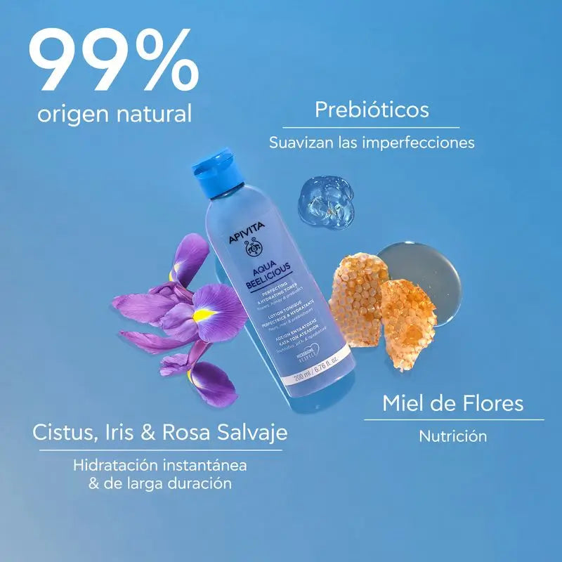 Aqua Beelicious Perfektionierendes & feuchtigkeitsspendendes Gesichtswasser, 200 ml