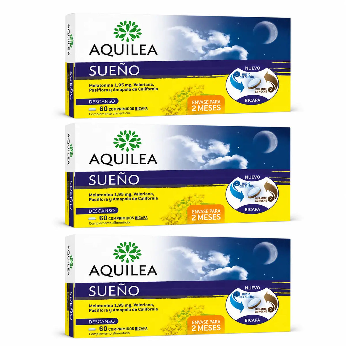 Aquilea Sueño, 60 Zweischicht-Tabletten, 3er-Pack