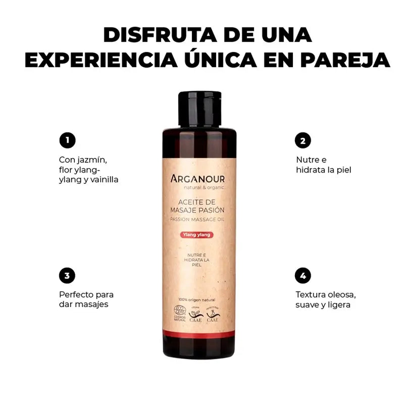 Arganour Körper-Massageöl Passion, 200 Ml