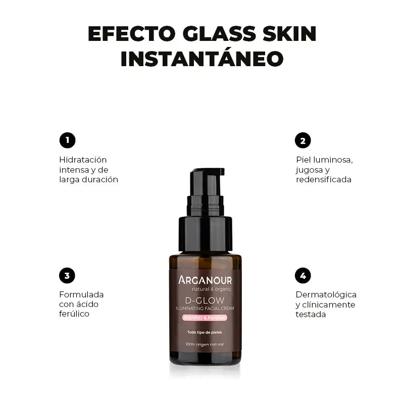 Arganour D-Glow - Illuminierende Gesichtscreme, 30 Ml
