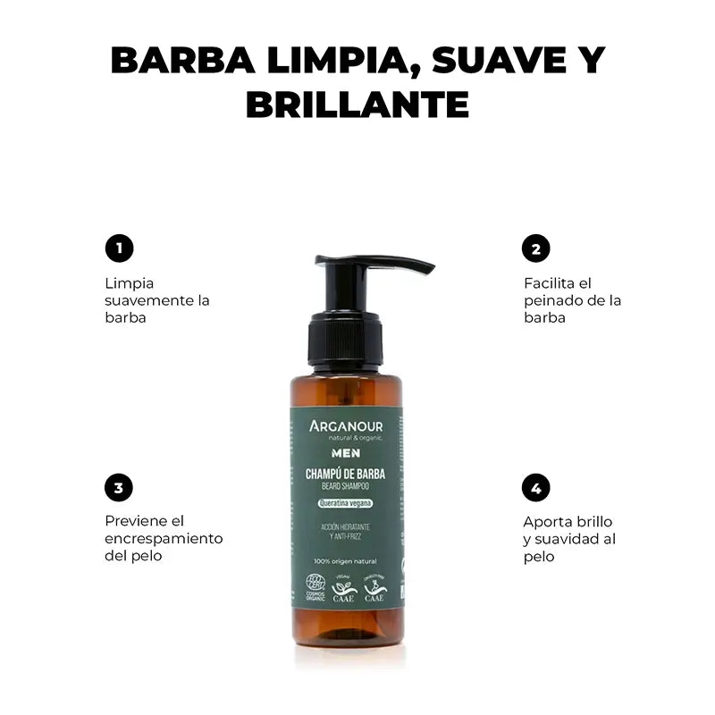 Arganour Bartshampoo für Männer, 100 ml