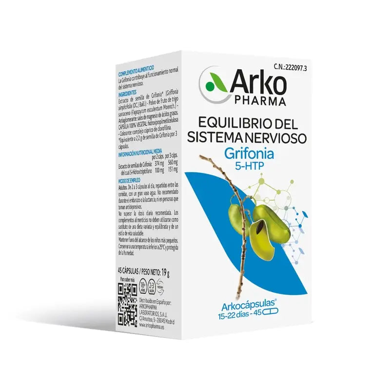 Arkocapsules Grifonia – 5-HTP 85-Hydroxytryptophan, 45 capsules