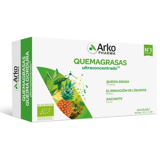 Arkopharma Arkofluido Ultraconcentrate Fat Burner, 20 ampoules