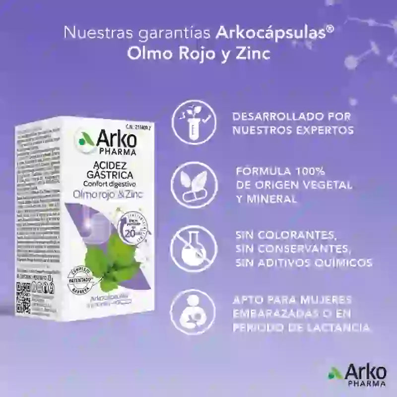 Arkopharma Arkocápsulas Sodbrennen, 40 Kapseln