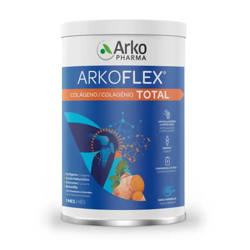 Arkoflex Dolexpert Forte 360º Kollagen Orangengeschmack 390g Arkopharma Pack