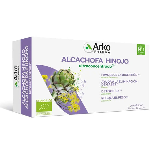 Arkopharma Arkofluido Artichoke Fennel Ultraconcentrate, 20 phials