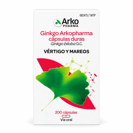 Arkopharma Arkocápsulas Ginkgo Biloba, 200 Kapseln