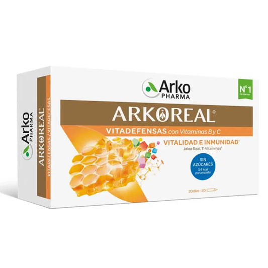 Arkopharma Arkoreal Gelée Royale Vitadefensas, 20 Ampullen