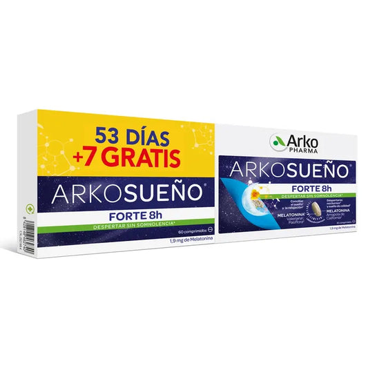 Arkopharma Arkosueño Forte 8H Bicapa, 2X30 tablets