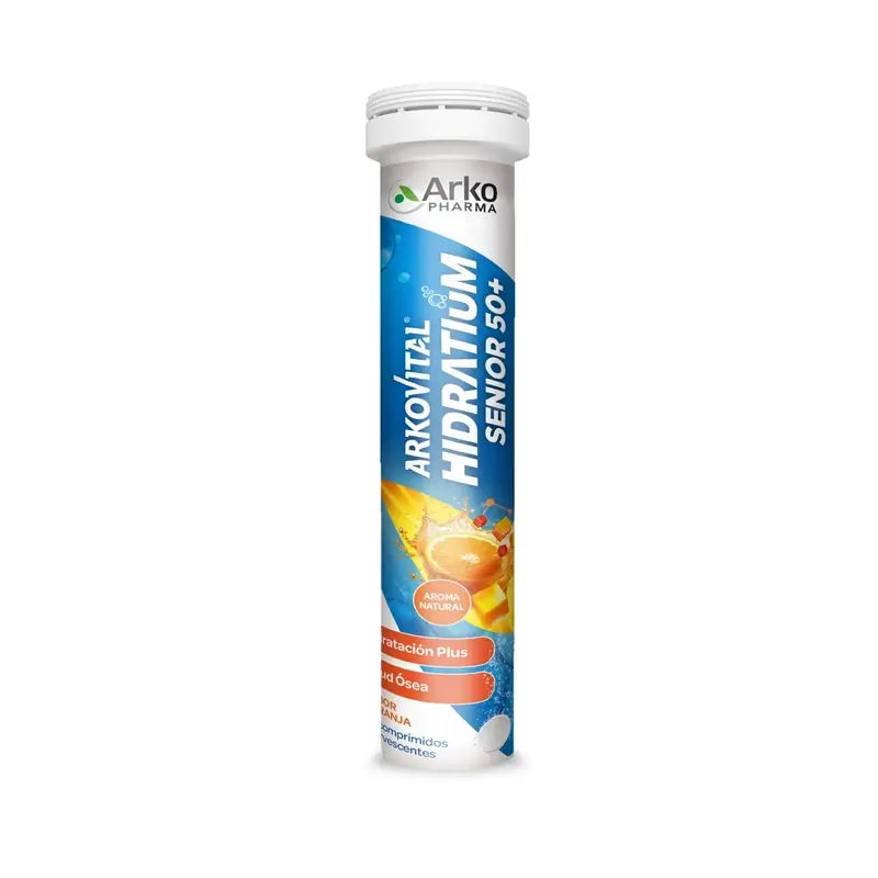 Arkovital Hidratium Senior Orange Flavour – Effervescent, 24 units