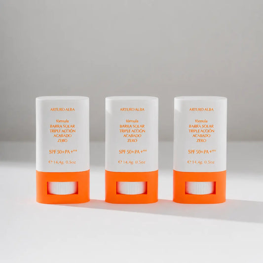 Arturo Alba Formula Triple Action Sunstick Finish Zero 50+Spf 14, 4G , Packung 3