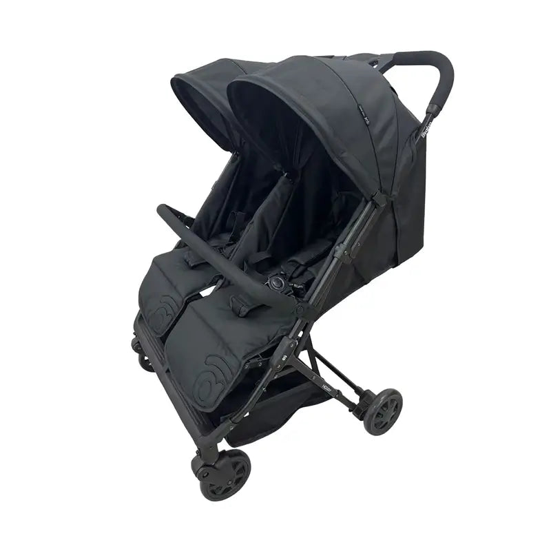 Asalvo Doppel-Kinderwagen Henry Schwarz