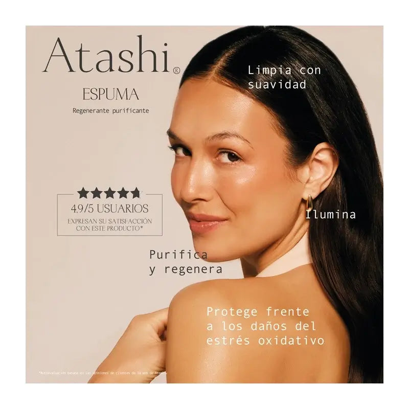 Atashi Antioxidant Longetive Glykolsäure Reinigender Reinigungsschaum 150 ml