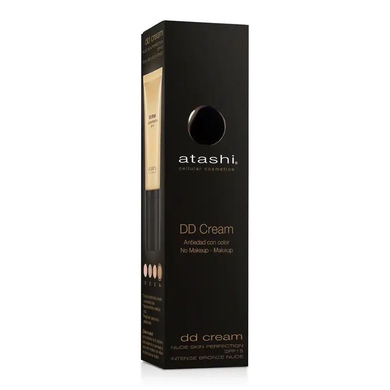 Atashi Dd Creme Feuchtigkeitscreme mit Farbe Spf 15 - Intensiver Bronzeton
