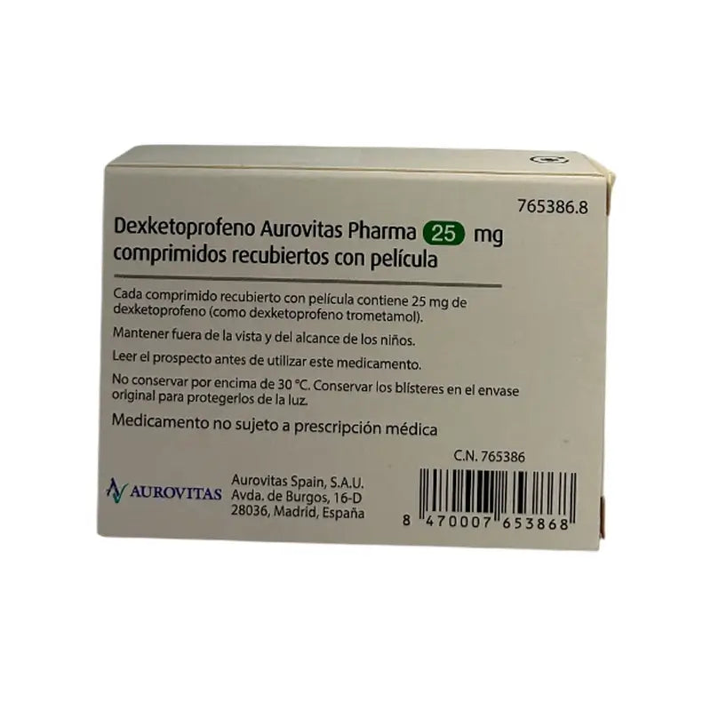 Aurovitas Dexketoprofen 25 Mg, 10 Filmtabletten