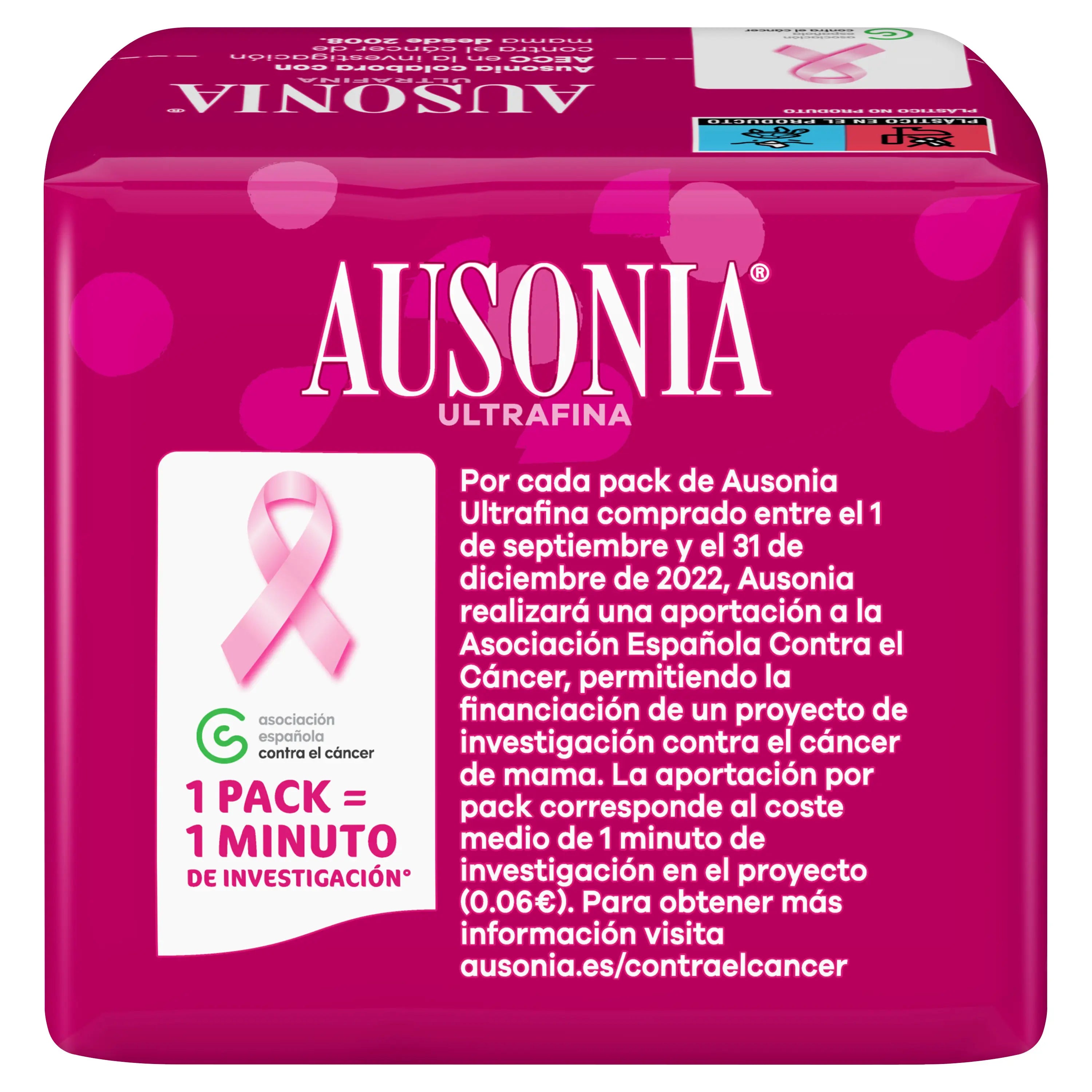 Ausonia Ultrafine Super Pads mit Flügeln, 12 Stück