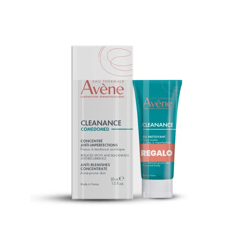 Avène Cleanance Comedomed Anti-Imperfection Concentrate 30 Ml + Cleanance Cleansing Gel 15 Ml