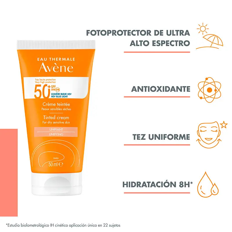 Avène Sensitive Skin Sonnenschutz SPF 50+ Farbe 50 ml