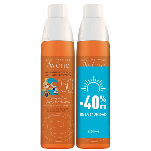 Avène Eau Thermale Spray Children Spf 50+ Pack 2 X 200 Ml