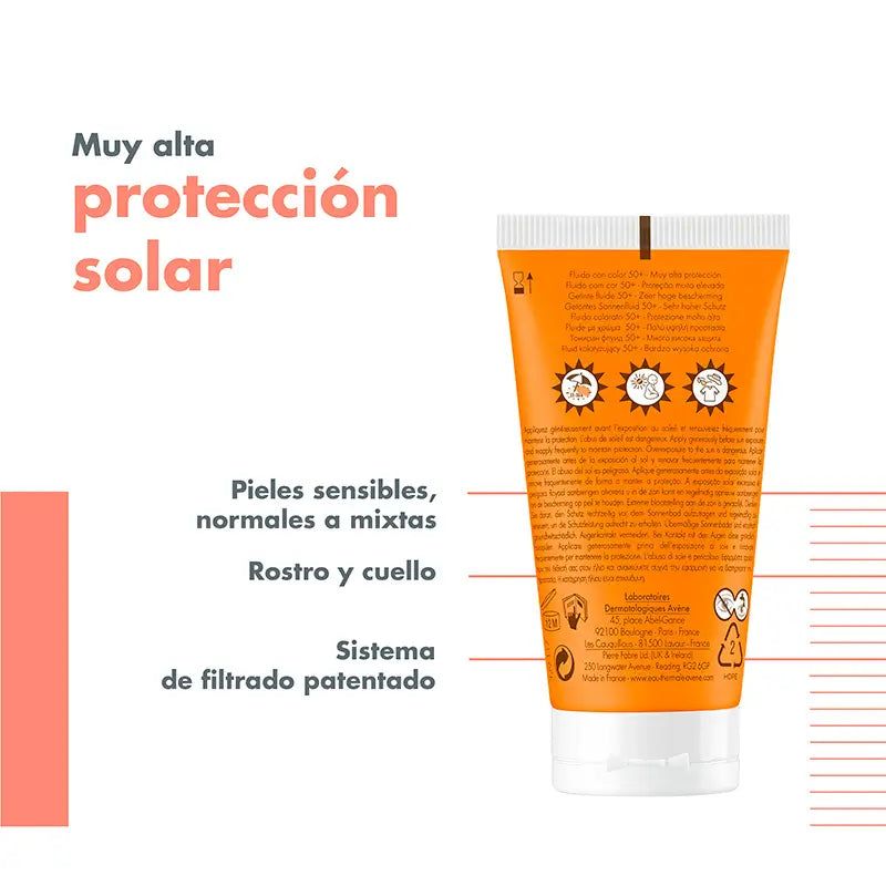 Avène Sun Fluid SPF50+ Farbe 50 ml