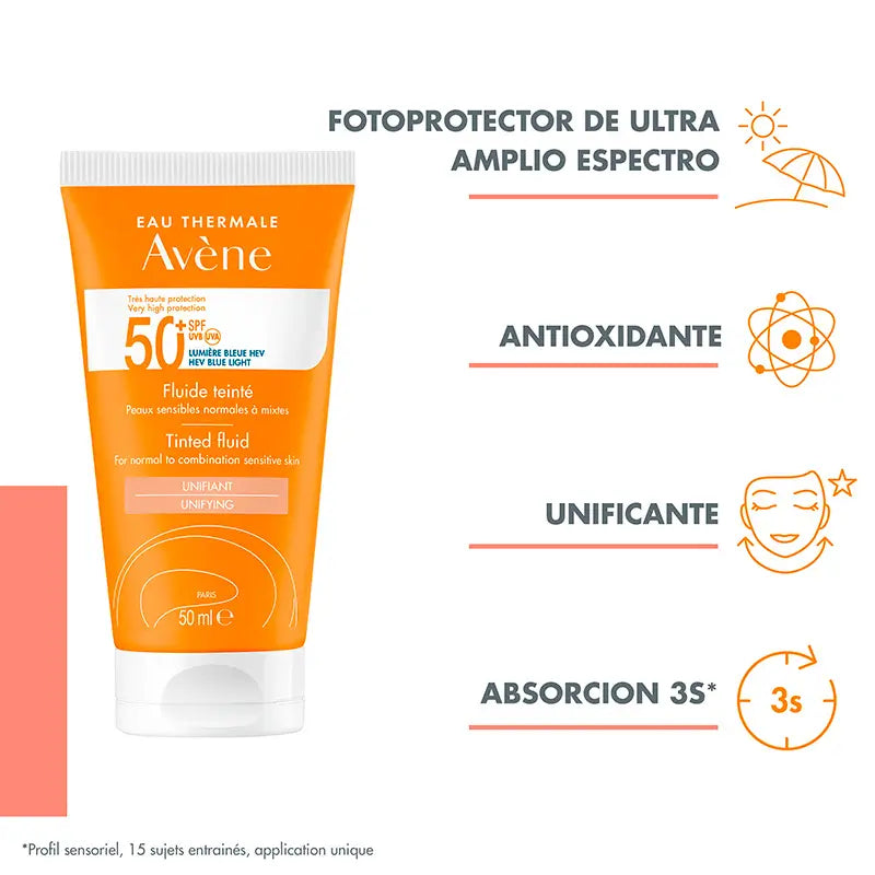 Avène Sun Fluid SPF50+ Farbe 50 ml