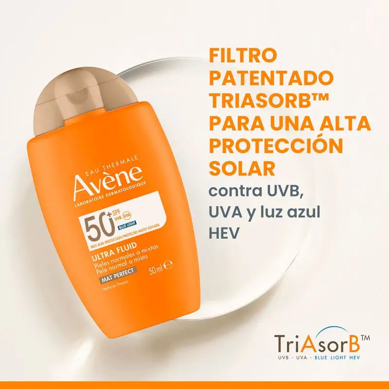 Avène Ultra Fluid Mat Perfect mit Farbe Spf50+, 50 ml