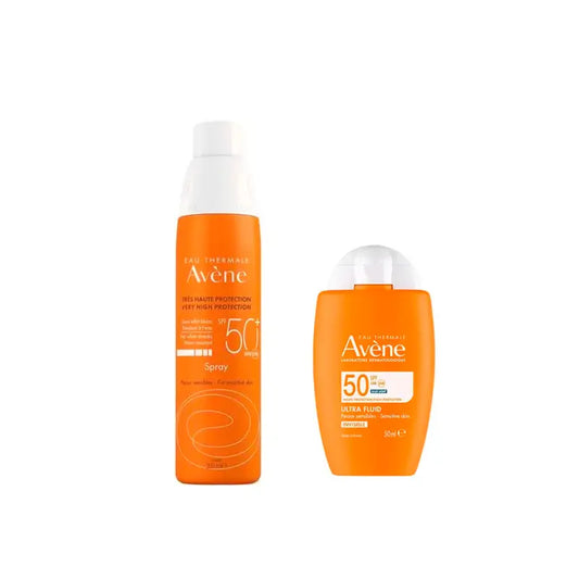 Avène Ultra Invisible Fluid Spf50 50 Ml + Invisible Spray Spf 50 200 Ml