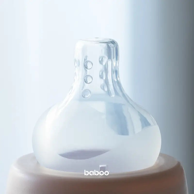 Baboo Medium Flow Weithals Anti-Colic-Sauger, 3+ Monate, 2 Stück