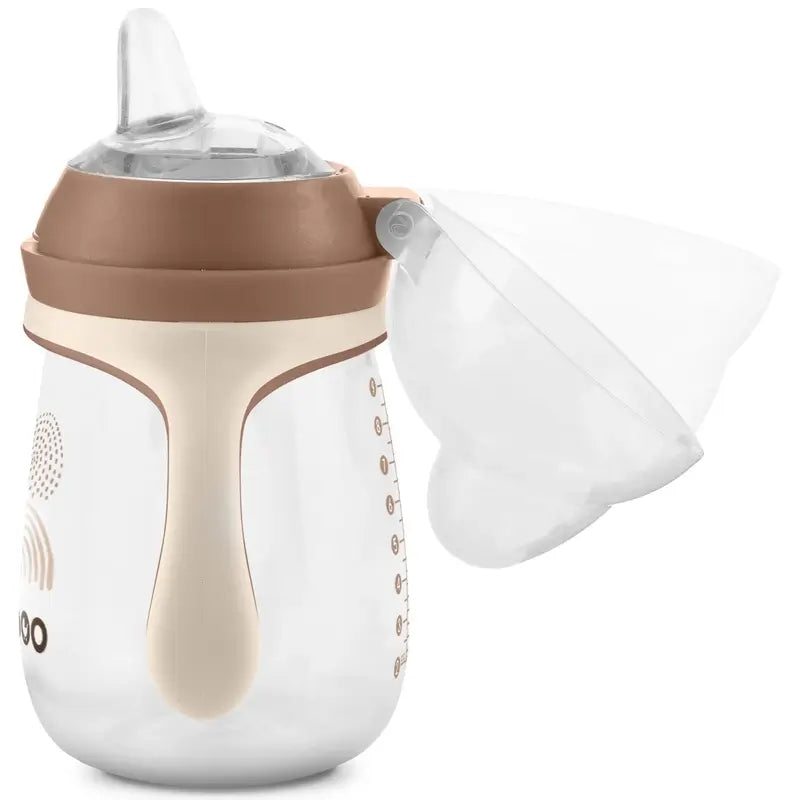 Baboo Au Naturale Silikon Lerntasse mit Mundstück 6+ Monate, 260 ml