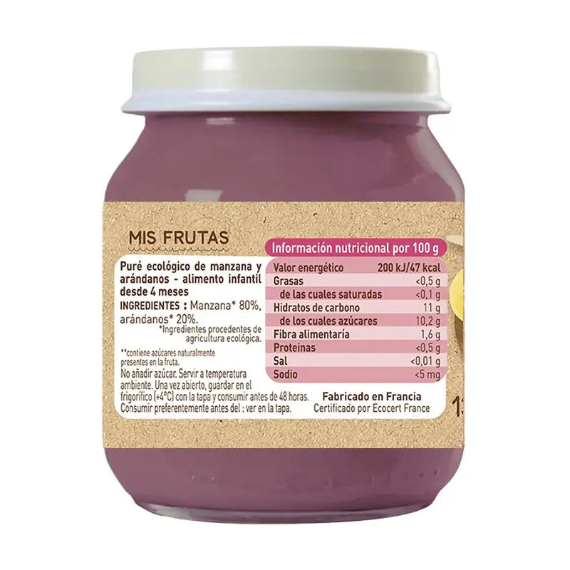 Babybio Apfel-Heidelbeere, 130g