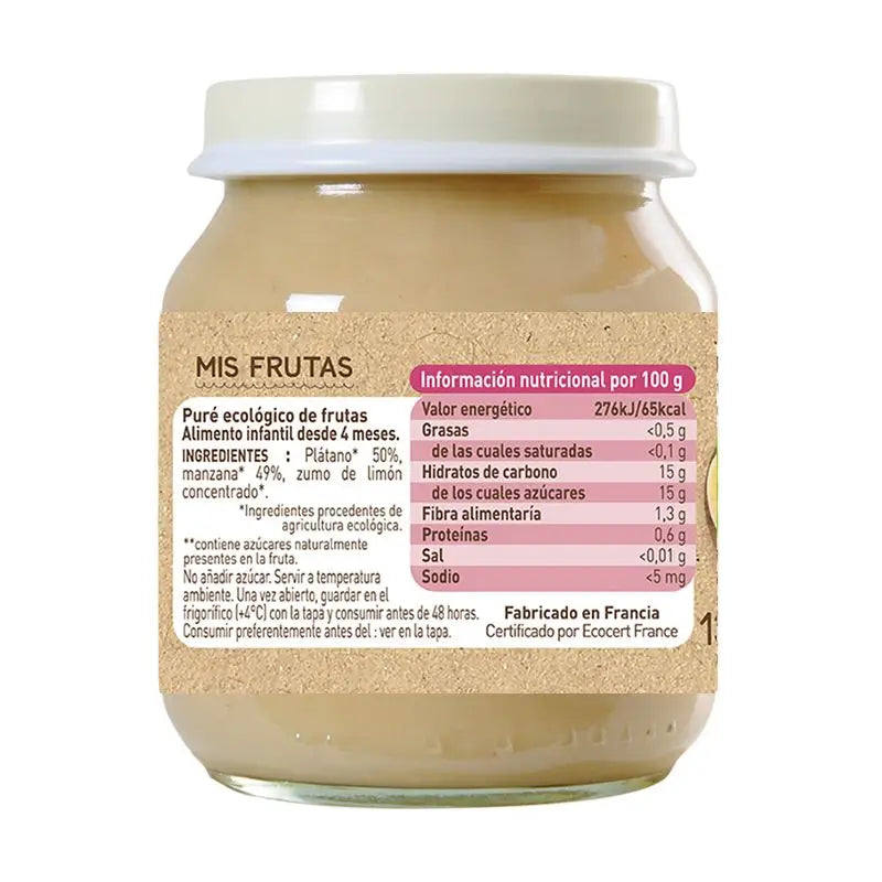 Babybio Apfel-Banane, 130 gr