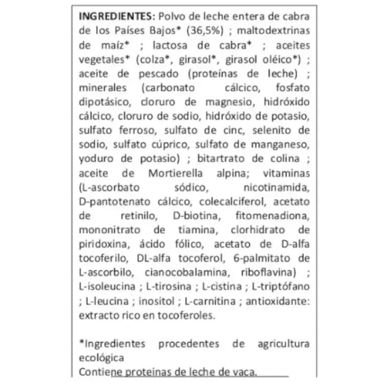 Babybio Caprea 1 Ziegenmilch 0-6 Monate, Packung 8 x 800 g