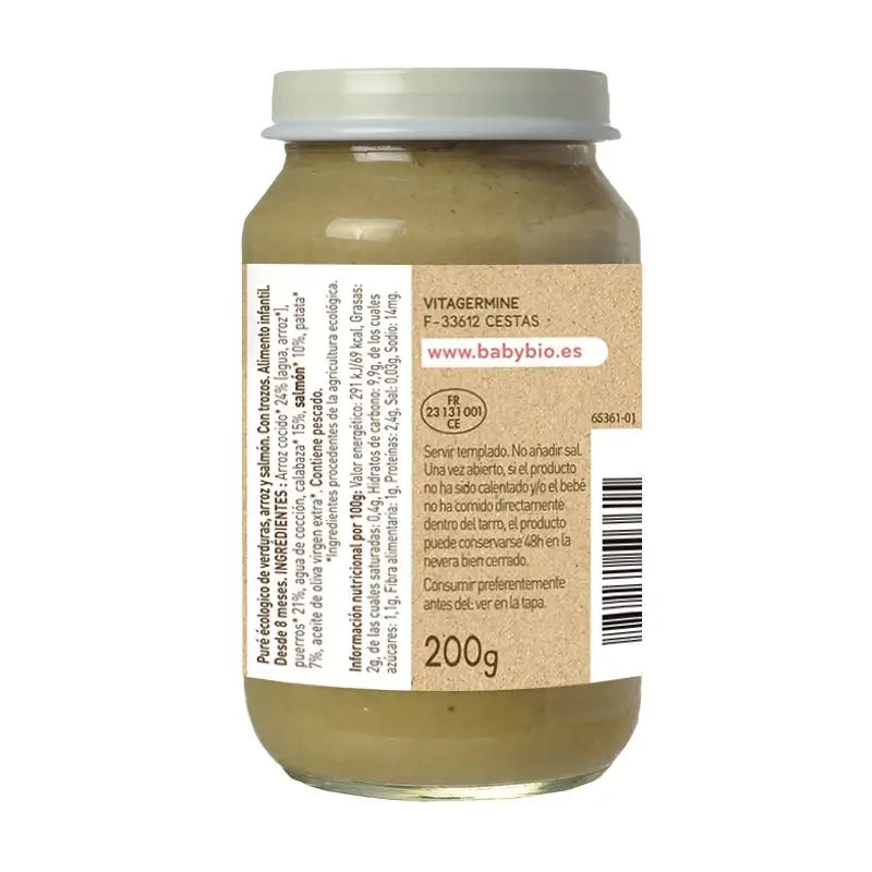 Babybio Lauch-Risotto mit Lachs, 200 g