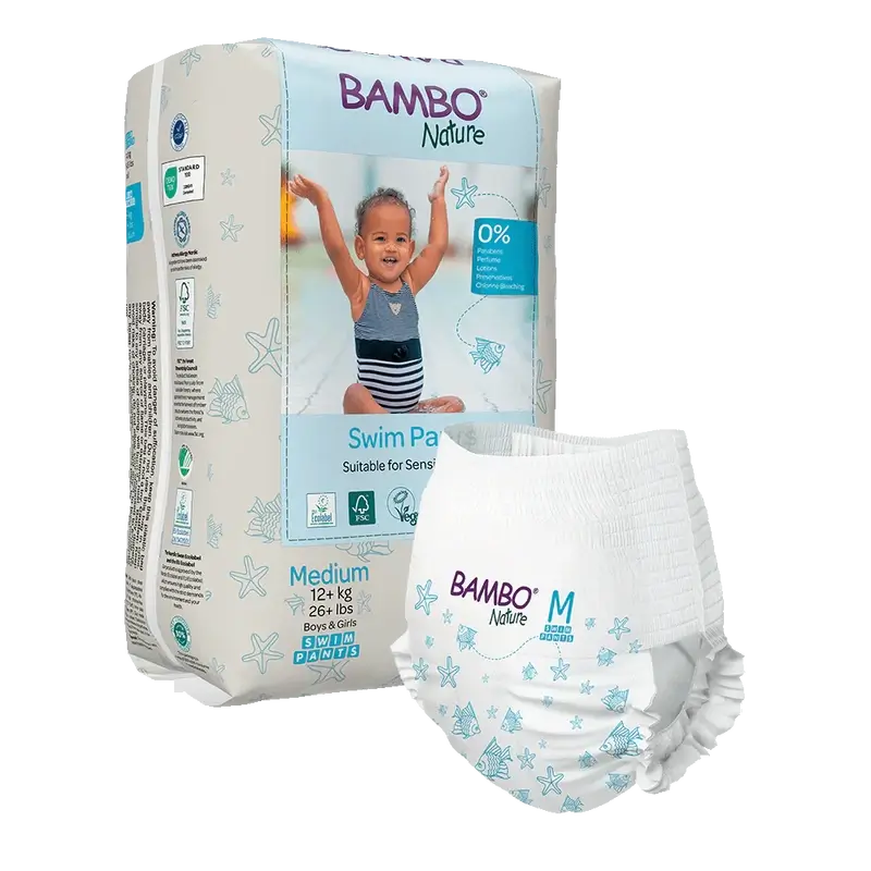 Bambo Nature Wasserwindeln Größe M (+12G), 12 Stück