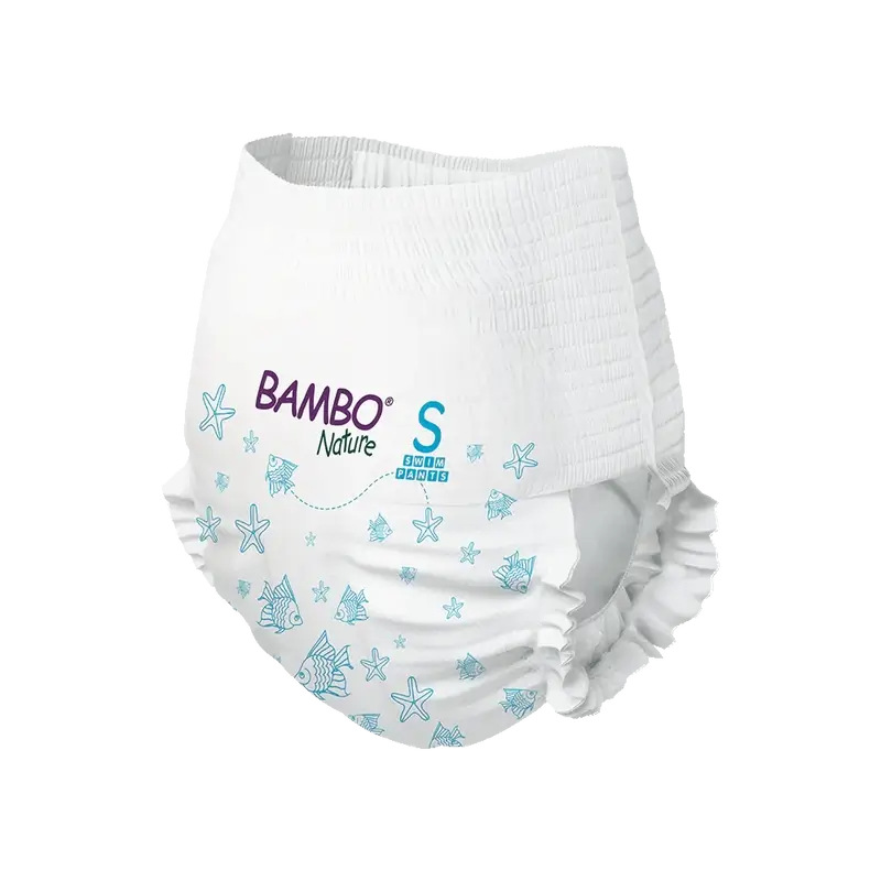 Bambo Nature Wasserwindeln Größe S (7-12Kg), 12 Stück