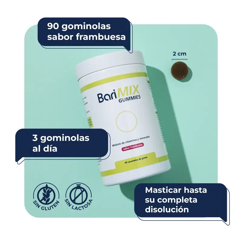 Barimix Bypass Himbeergeschmack, 90 Gummibärchen