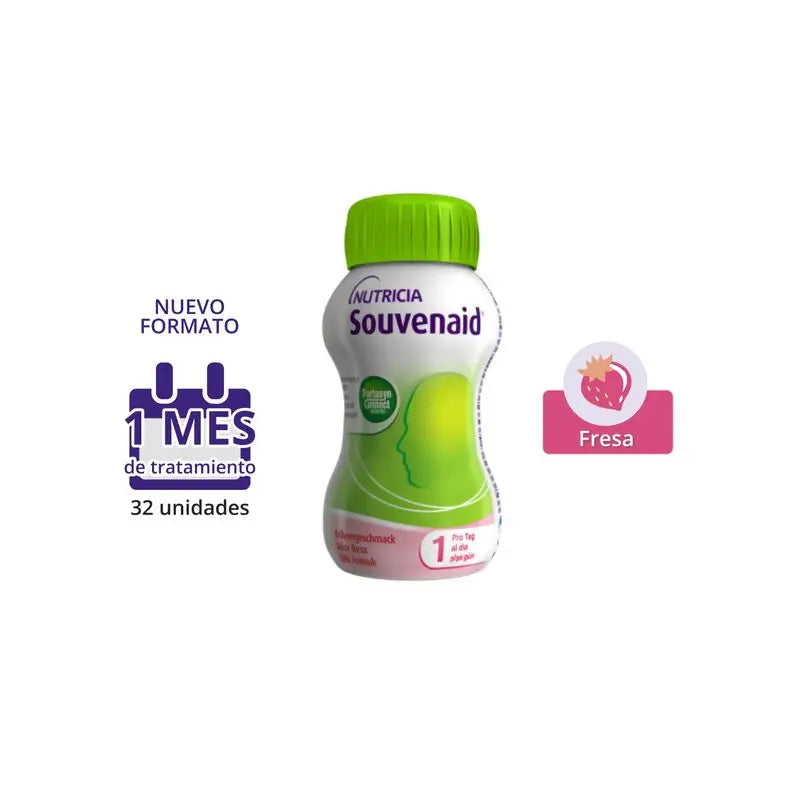 Nutricia Souvenaid Smoothies Erdbeergeschmack, 16 Einheiten x 125 ml
