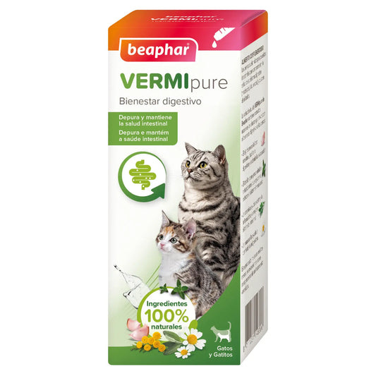 Beaphar Vermipure Natürliche Flüssiglösung für Katzen, 50 ml