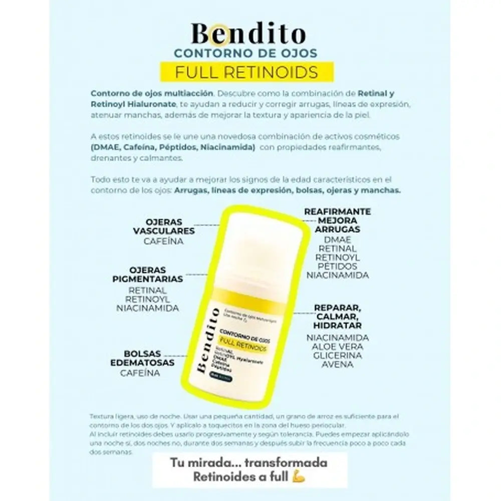 Bendito Full Retinoids Multi-Action Augenkontur, 15 ml