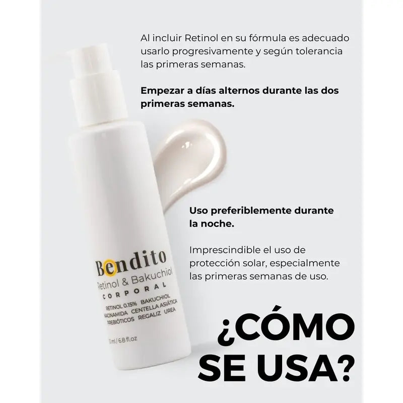 Bendito Retinol & Bakuchiol Körpercreme, Packung 2 x 200 ml